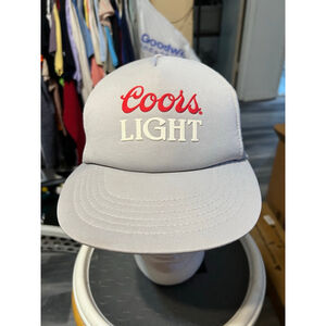 Men's Coors Light Grey Red Trucker Hat One Size